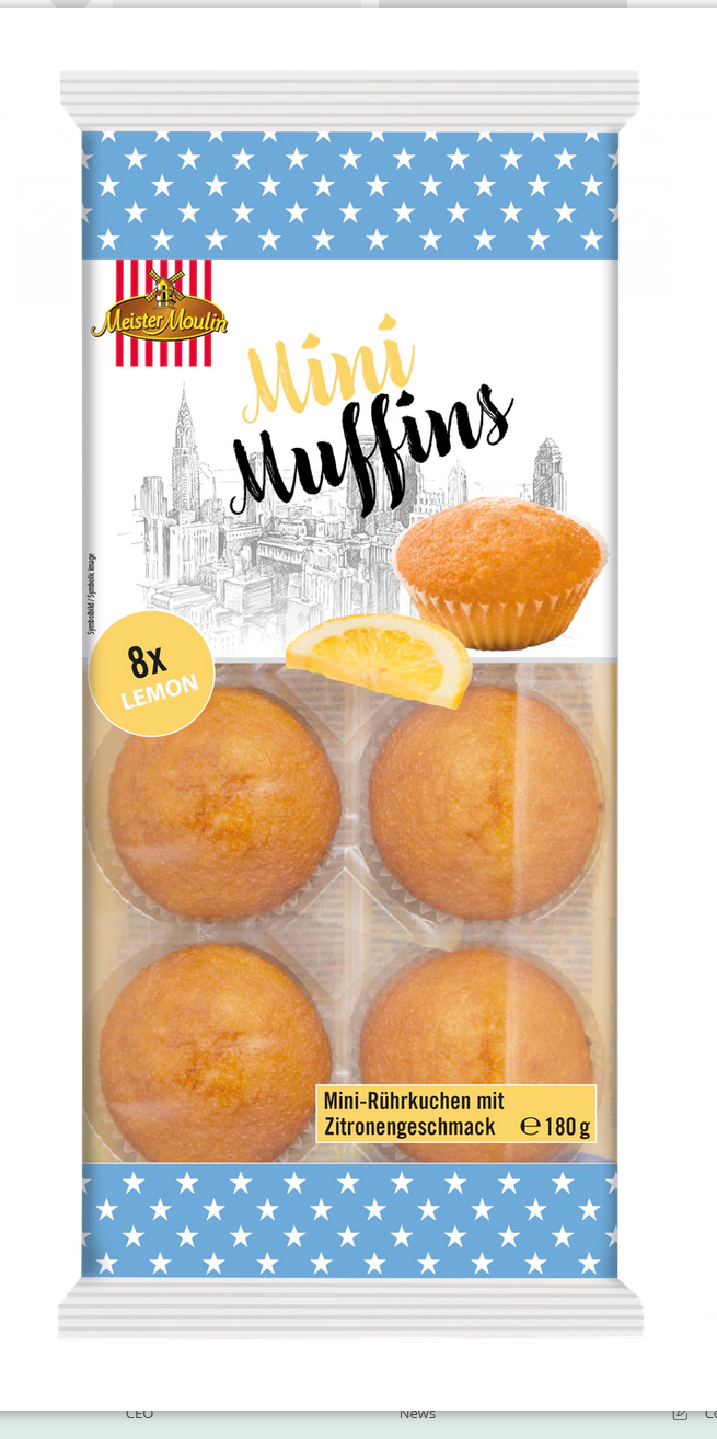 MEISTER MOULIN MUFFINS LEMON 180G